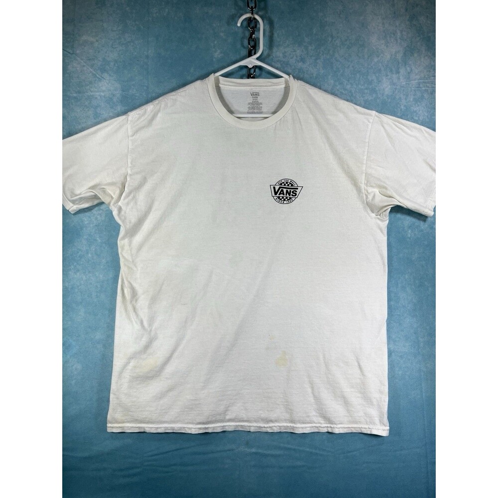 Y2K VTG Vans T-Shirt Classic, White/Black, Size XL